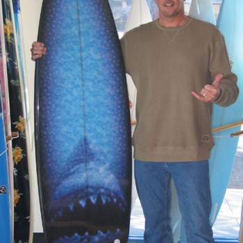 Picking up the finished product at Proctor Surf