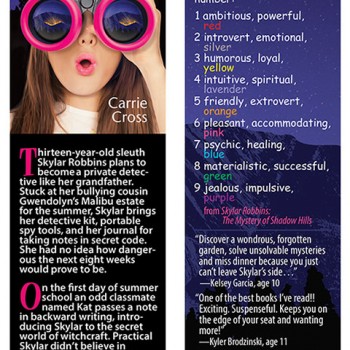 Accompanying bookmark features a numerology chart